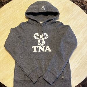 Brand New TNA Grey Logo Hoodie Size Small